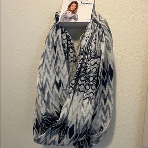 Navy and White Scarf